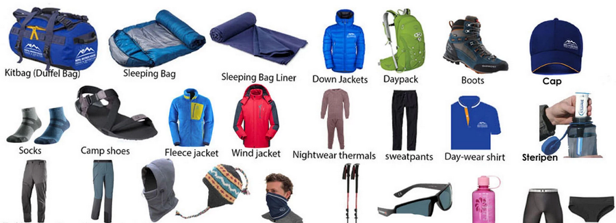Nepal Trekking Equipment | Nepal trekking packing list